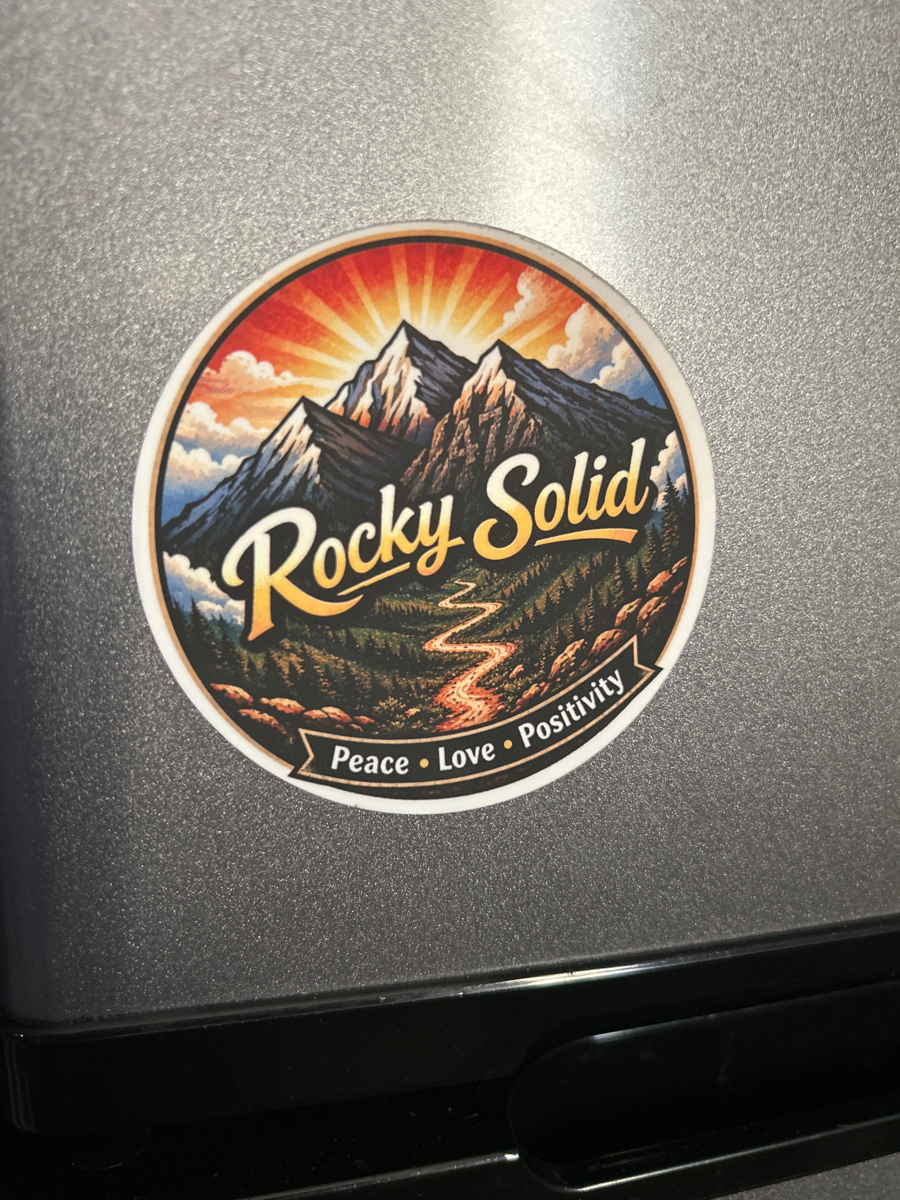 Rocky Solid 3” vinyl stickers
