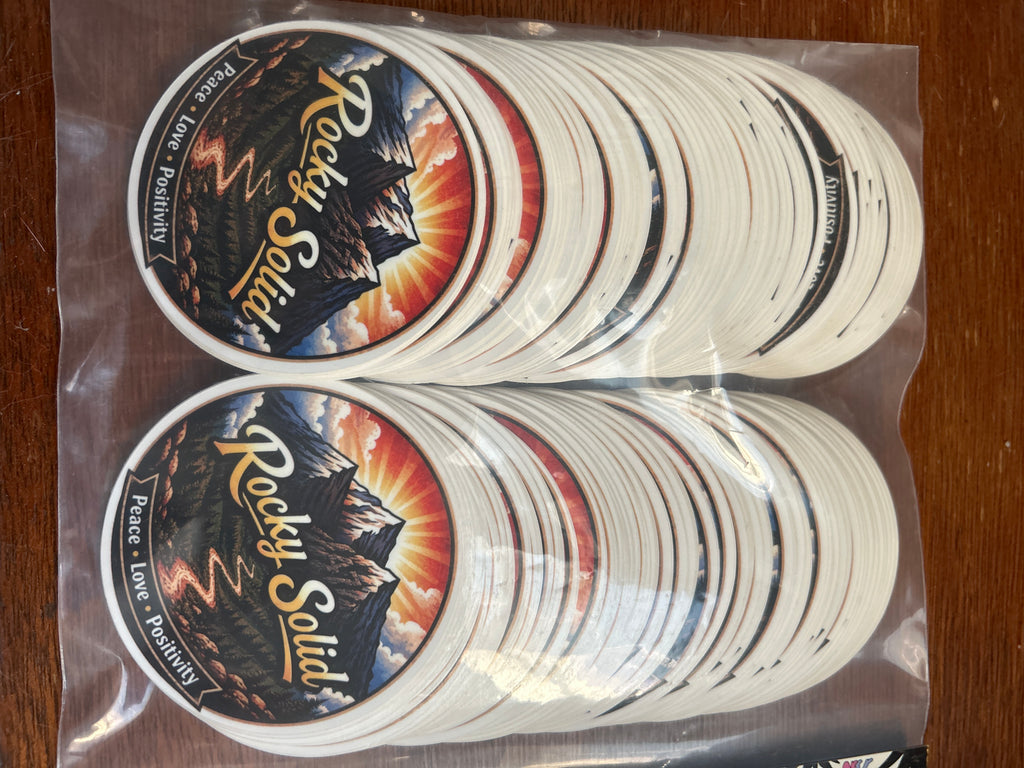 Rocky Solid 3” vinyl stickers